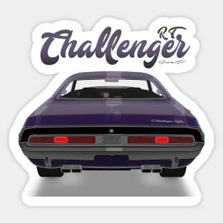 Challenger RT purple black Sticker